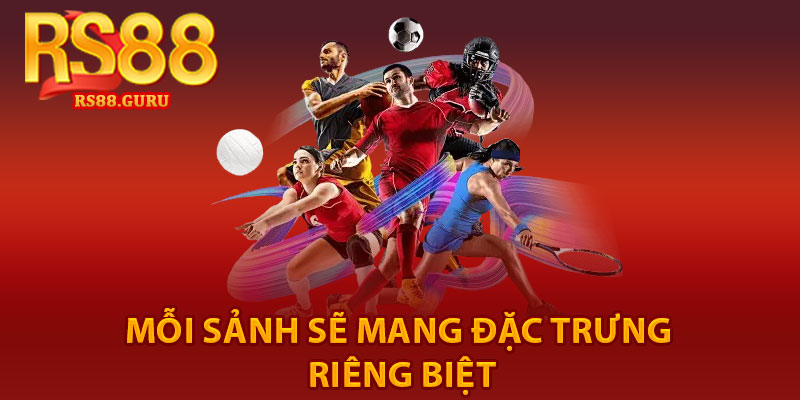 Thể Thao RS88 – Cá Cược Hấp Dẫn, Thắng Lớn Mỗi Ngày 2 Mỗi sảnh sẽ mang đặc trưng riêng biệt