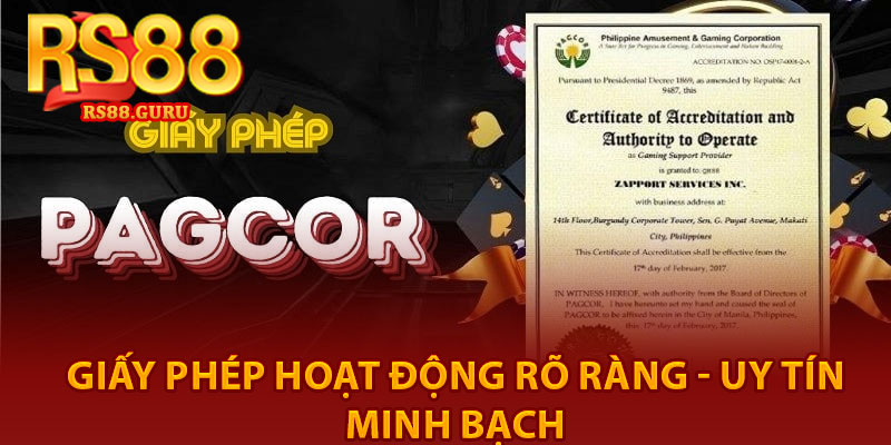 Giấy Phép Hoạt Động – Tiêu Chí Đánh Giá Uy Tín Nhà Cái 1 giấy phép hoạt động rõ ràng - uy tín
Minh bạch